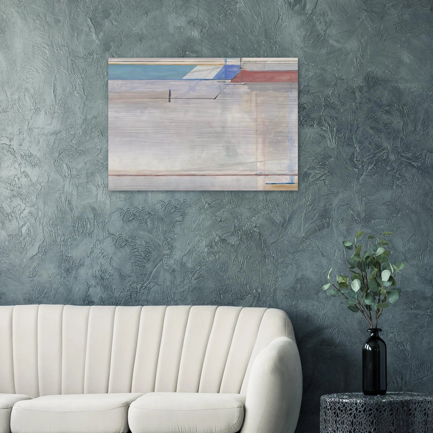 Ocean Park #63 - Richard Diebenkorn Brushed Aluminum Print - 70x100 cm / 28x40 inches | Richard Diebenkorn Aluminum Print | Richard Diebenkorn Prints