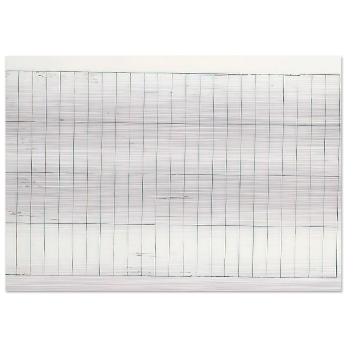 Grid I Lewison 17 - Minimalism - Brice Marden Brushed Aluminum Print - 70x100 cm / 28x40 inches | Brice Marden Aluminum Print | Brice Marden Prints