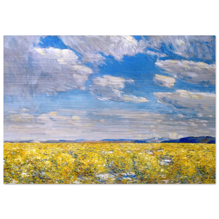 Afternoon Sky, Harney Desert - Childe Hassam Brushed Aluminum Print - 70x100 cm / 28x40 inches | Childe Hassam Aluminum Print | Childe Hassam Prints