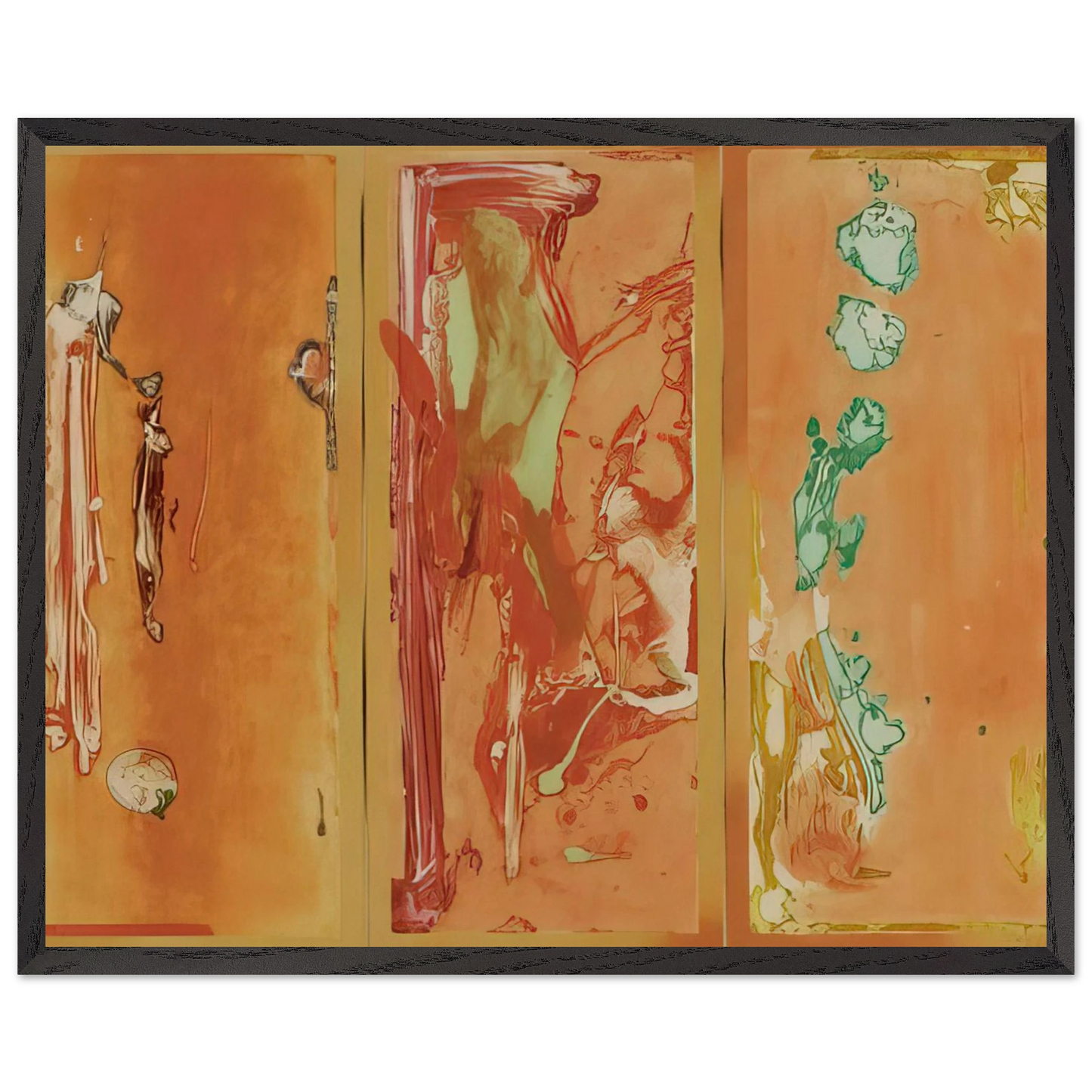 Helen Frankenthaler - Gateway - 1988 Wall art - A3 (29.7 x 42 cm) - Premium Wooden Framed Poster With Fine Art Paper-canvas - Wood frame