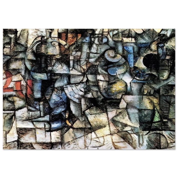 RITMI DI OGGETTI 1911 - Carlo Carra Brushed Aluminum Print - 70x100 cm / 28x40 inches | Carlo Carra Aluminum Print | Carlo Carra Prints