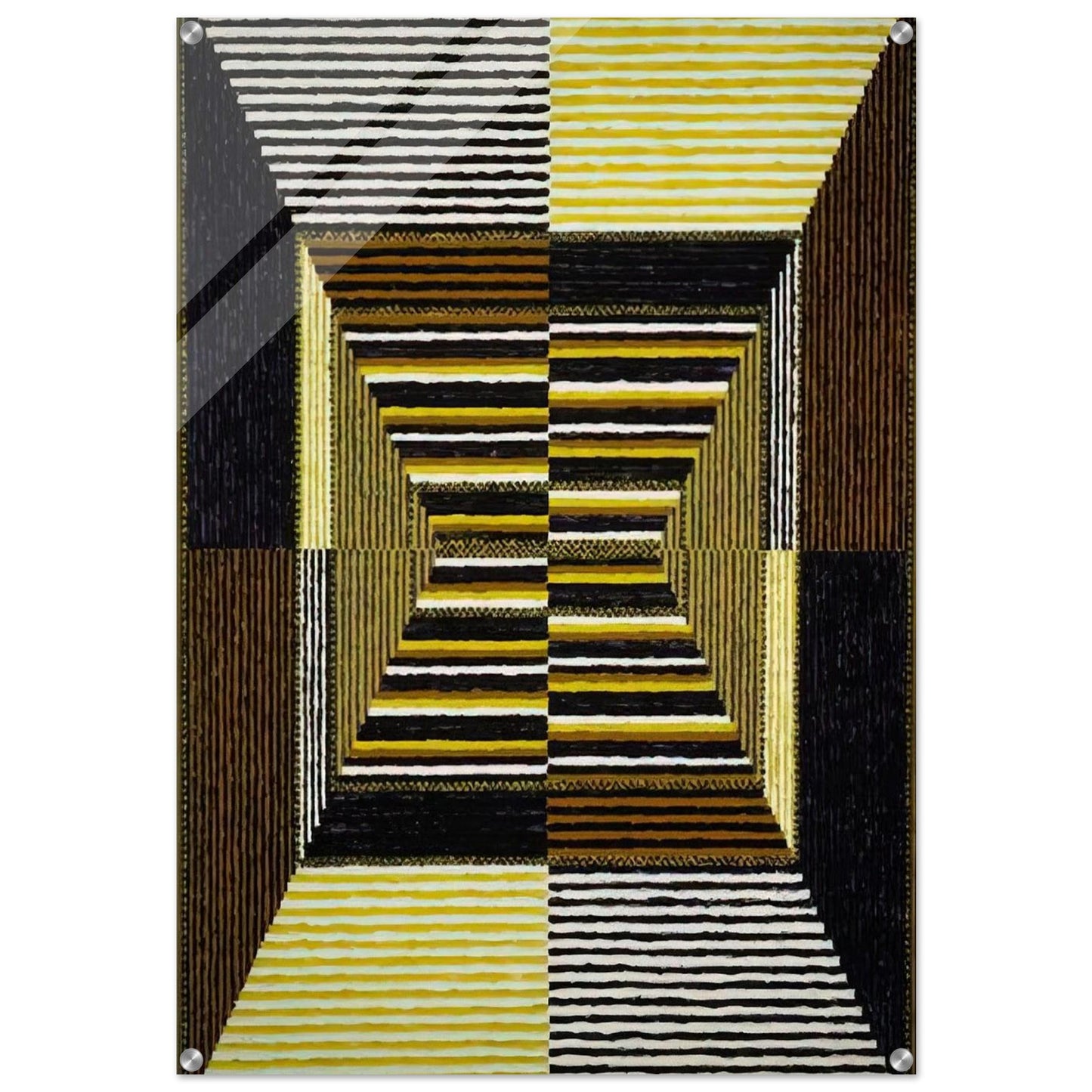 The Acrobatic Rectangle, Per Eleven - 1967 - Alfred Jensen Acrylic Print - 70x100 cm / 28x40″ inches | Alfred Jensen Wall Art | Alfred Jensen Prints
