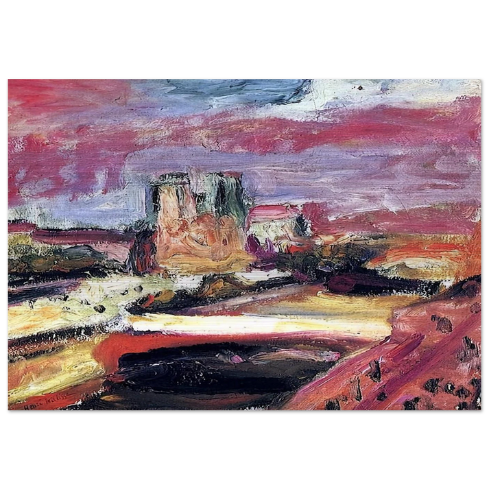 NOTRE DAME 1904 - Henri Matisse Brushed Aluminum Print - 70x100 cm / 28x40 inches | Henri Matisse Aluminum Print | Henri Matisse Prints
