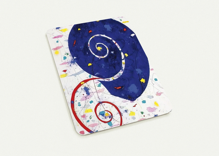 Ammonite SFM 82-063 By Sam Francis Pack of 10 Post Cards | Sam Francis Post Cards | A6 (10.5 x 14.8 cm) - 4.1 x 5.8 inches