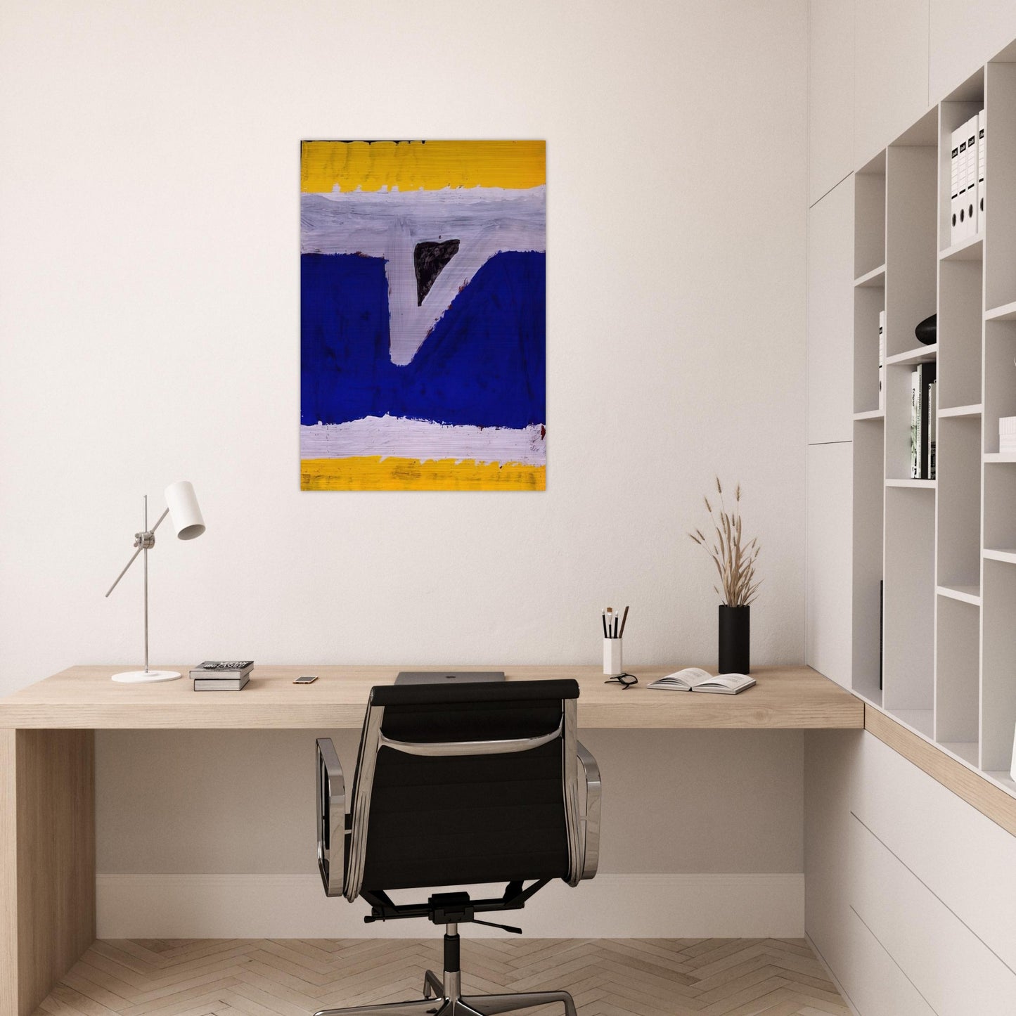 Untitled G-60-06 - Al Held Brushed Aluminum Print - 70x100 cm / 28x40 inches | Al Held Aluminum Print | Al Held Prints