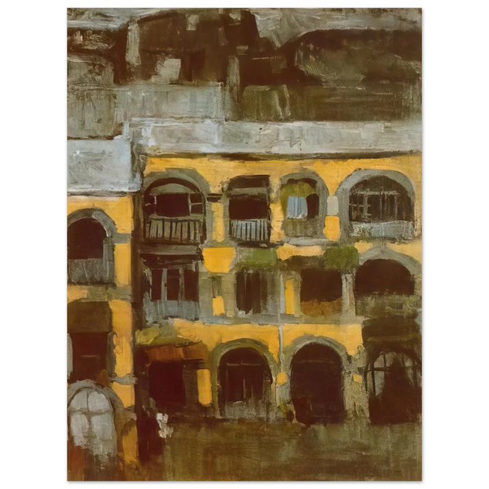 Pablo Picasso - A blue house 75x100 cm / 30x40inches Fine Art Poster