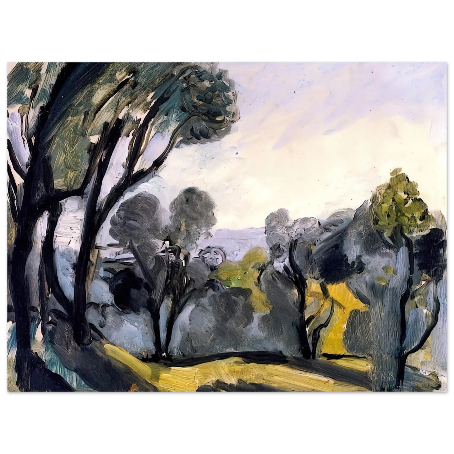 Henri Matisse - LANDSCAPE WITH OLIVE TREES 1918 75x100 cm / 30x40inches Fine Art Poster