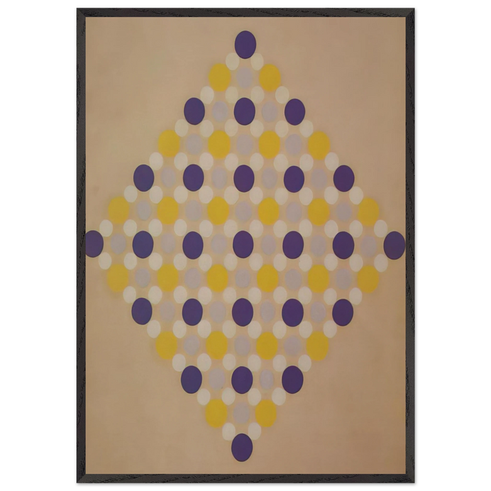 Untitled - 1963 N8 - Thomas Downing 70x100 cm / 28x40 inches Framed Art Print – Black Wooden Frame