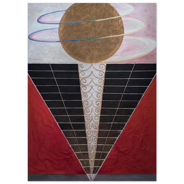 Hilma af Klint - ALTARPIECE NO 2 1915 Wall art - 20x25 cm / 8x10 inches - Premium Wooden Framed Poster With Fine Art Paper-canvas - Wood frame