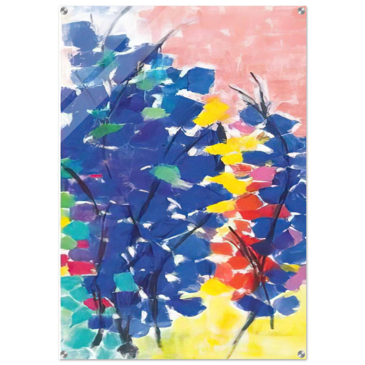 UNTITLED FLORAL ABSTRACTION 1970 - Alma Woodsey Thomas Acrylic Print - 70x100 cm / 28x40″ inches