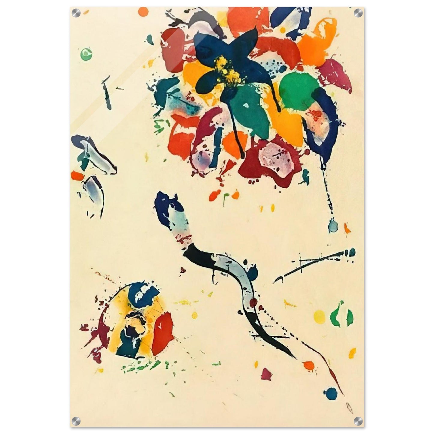 Untitled SFE 075 - Sam Francis Acrylic Print - 70x100 cm / 28x40″ inches