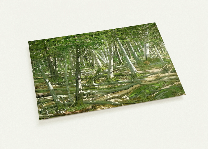 Old Windfall - 1982 By Neil Welliver Pack of 10 Post Cards | Neil Welliver Post Cards | A6 (10.5 x 14.8 cm) - 4.1 x 5.8 inches