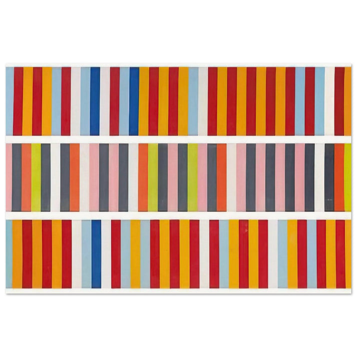 Barricades - 1968 - Gene Davis Art Prints - 100x150 cm / 40x60″ inches | Gene Davis Poster | Gene Davis Prints