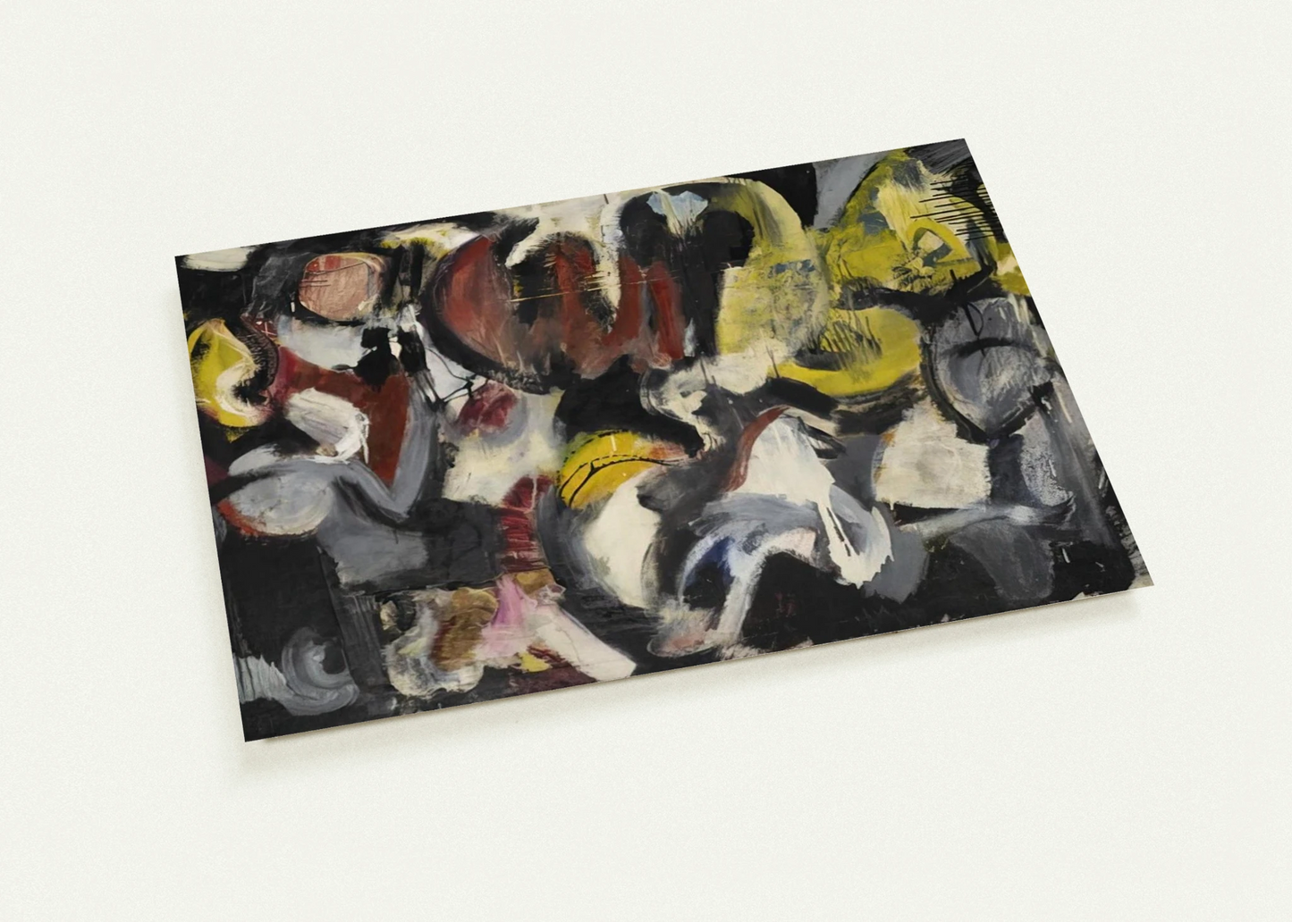 MONTHS AND MOONS 1950 By Grace Hartigan Pack of 10 Post Cards | Grace Hartigan Post Cards | A6 (10.5 x 14.8 cm) - 4.1 x 5.8 inches