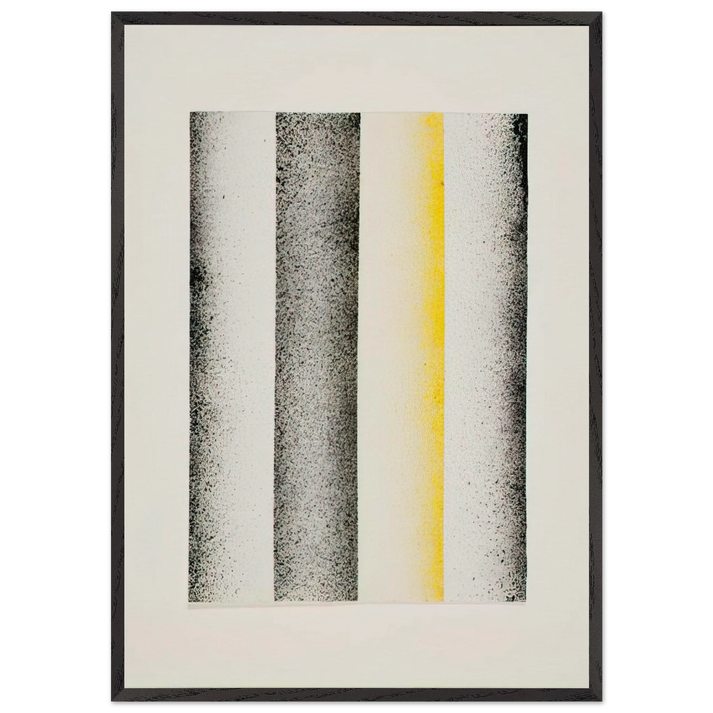 Sprayed Picture - 1965 - Charlotte Posenenske 70x100 cm / 28x40 inches Framed Art Print – Black Wooden Frame