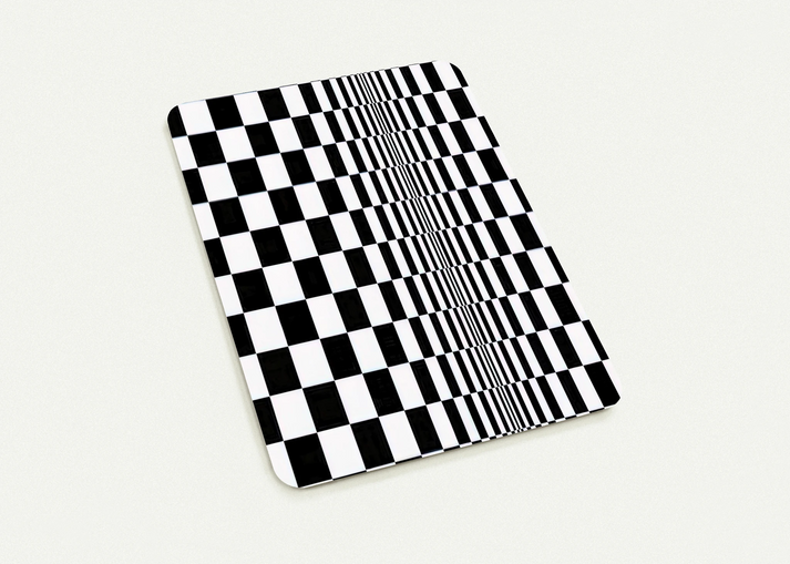 MOVEMENT IN SQUARES 1961 By Bridget Riley Pack of 10 Post Cards | Bridget Riley Post Cards | A6 (10.5 x 14.8 cm) - 4.1 x 5.8 inches
