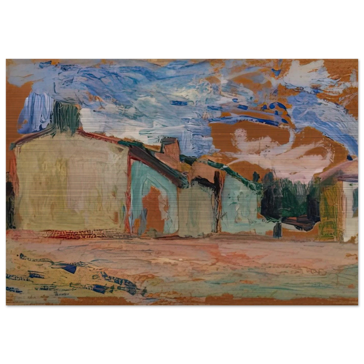 HOUSES FENOUILLET 1898 - Henri Matisse Brushed Aluminum Print - 70x100 cm / 28x40 inches | Henri Matisse Aluminum Print | Henri Matisse Prints