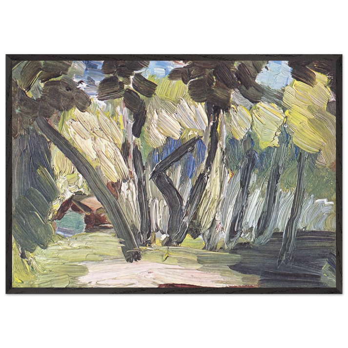 TAHITI LANDSCAPE 1931 - Henri Matisse 70x100 cm / 28x40 inches Framed Art Print – Black Wooden Frame