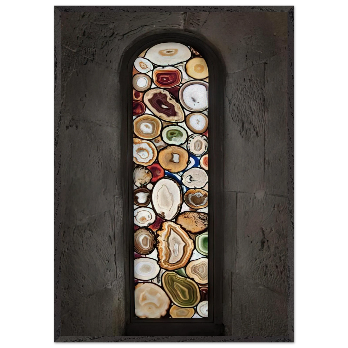 AHATFENSTER 2009 0 - Sigmar Polke 70x100 cm / 28x40 inches Framed Art Print – Black Wooden Frame