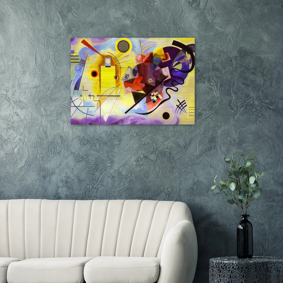 YELLOW RED BLUE 1925 - Wassily Kandinsky Brushed Aluminum Print - 70x100 cm / 28x40 inches | Wassily Kandinsky Aluminum Print | Wassily Kandinsky Prints