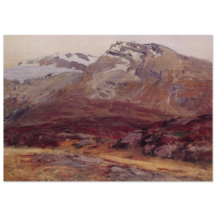 Coming Down from Mont Blanc - John Singer Sargent Brushed Aluminum Print - 70x100 cm / 28x40 inches | John Singer Sargent Aluminum Print | John Singer Sargent Prints
