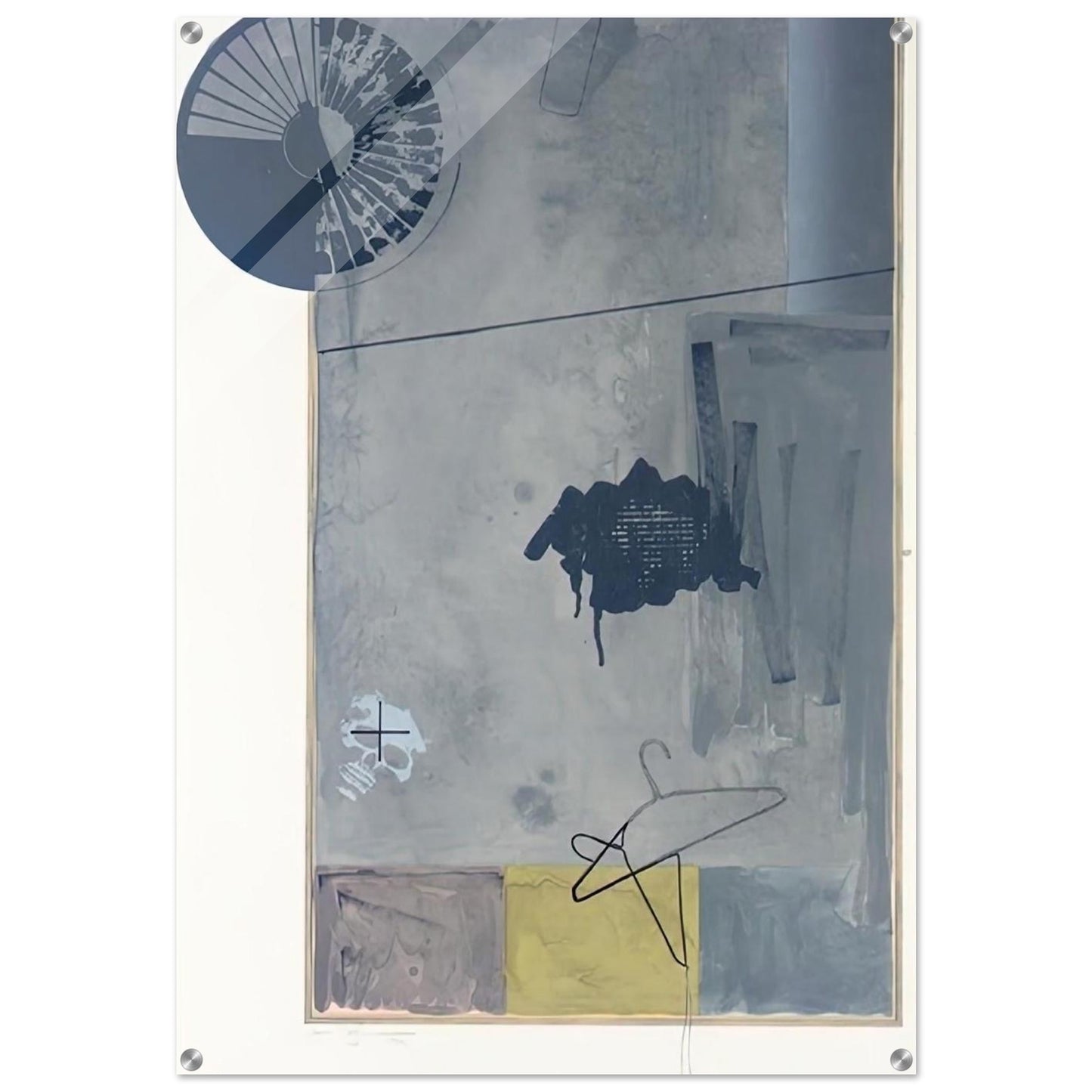 EVIAN - Jasper Johns Acrylic Print - 70x100 cm / 28x40″ inches