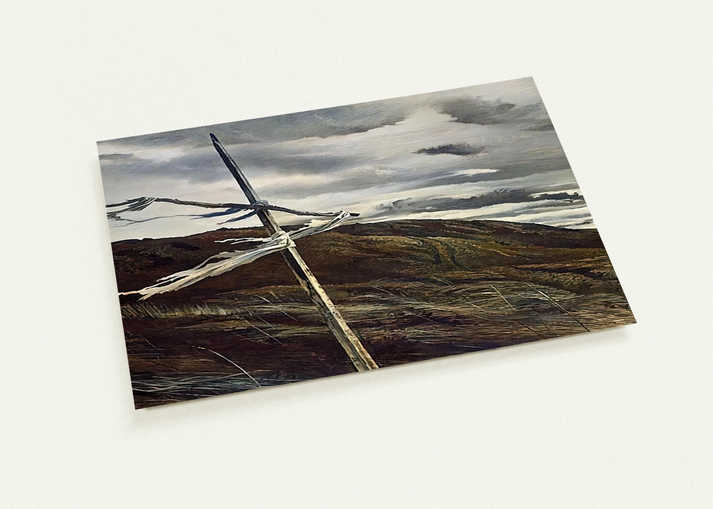 DODGES RIDGE 1947 By Andrew Wyeth Pack of 10 Post Cards | Andrew Wyeth Post Cards | A6 (10.5 x 14.8 cm) - 4.1 x 5.8 inches