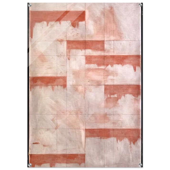 Red Window Study - Abstract Expressionism - Brice Marden Acrylic Print - 70x100 cm / 28x40″ inches | Brice Marden Wall Art | Brice Marden Prints