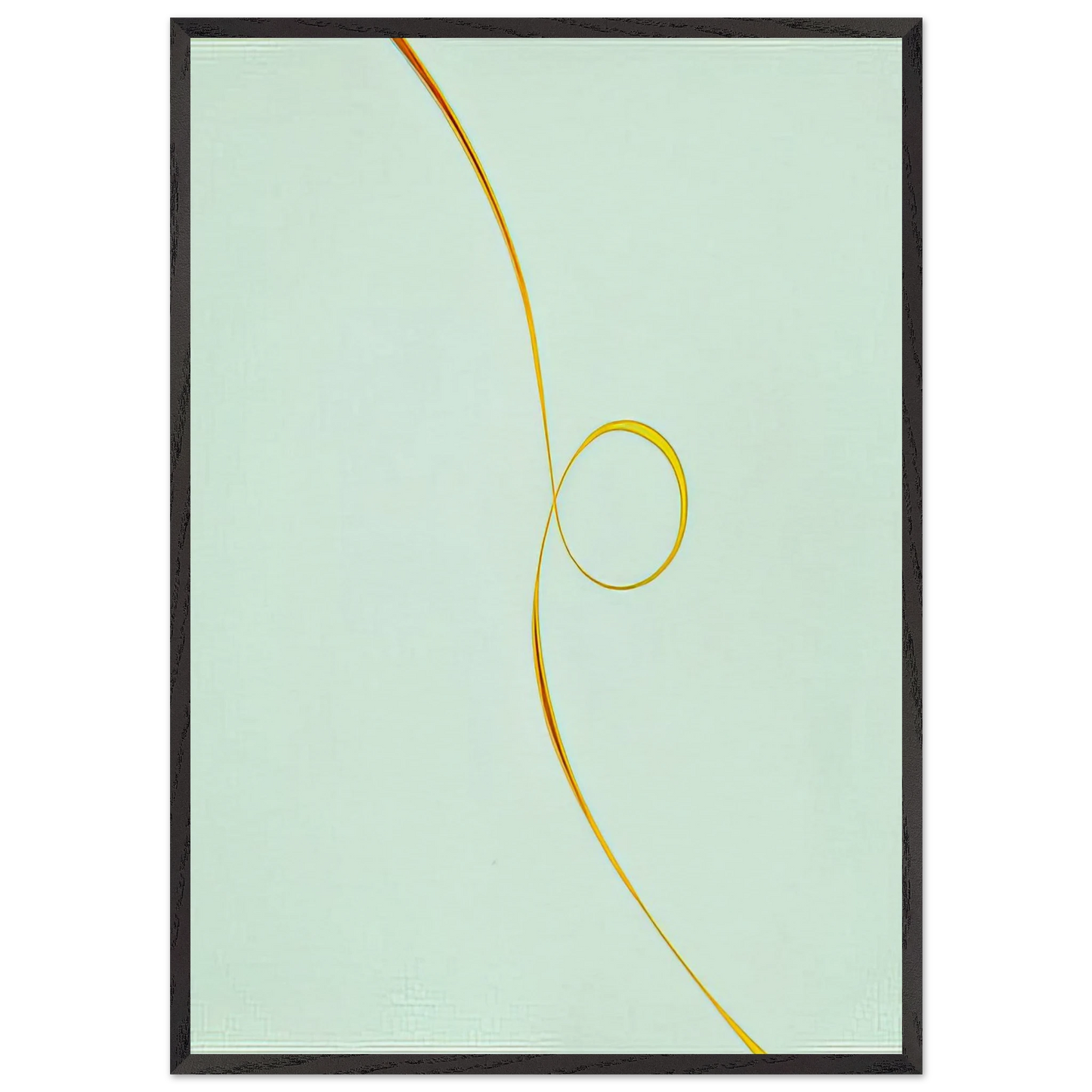 Untitled February - 1970 - Lorser Feitelson 70x100 cm / 28x40 inches Framed Art Print – Black Wooden Frame