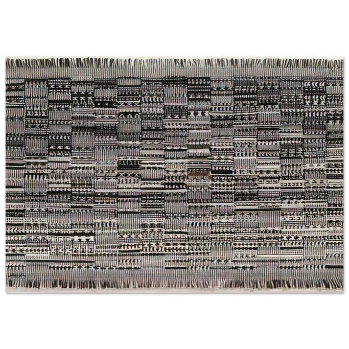 OPEN LETTER 1958 - Anni Albers Brushed Aluminum Print - 70x100 cm / 28x40 inches | Anni Albers Aluminum Print | Anni Albers Prints