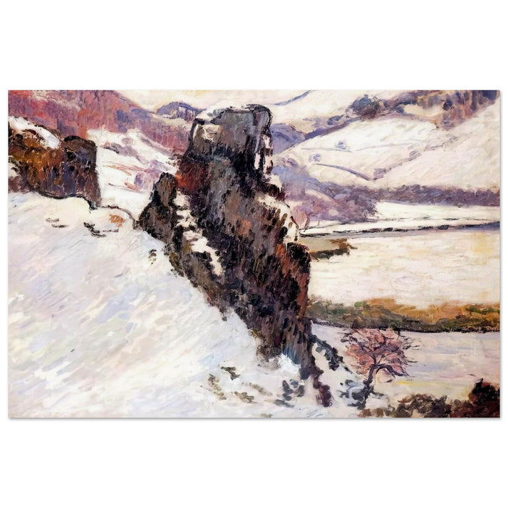 Creuse under the snow - 1890 - Armand Guillaumin Art Prints - 100x150 cm / 40x60″ inches | Armand Guillaumin Poster | Armand Guillaumin Prints