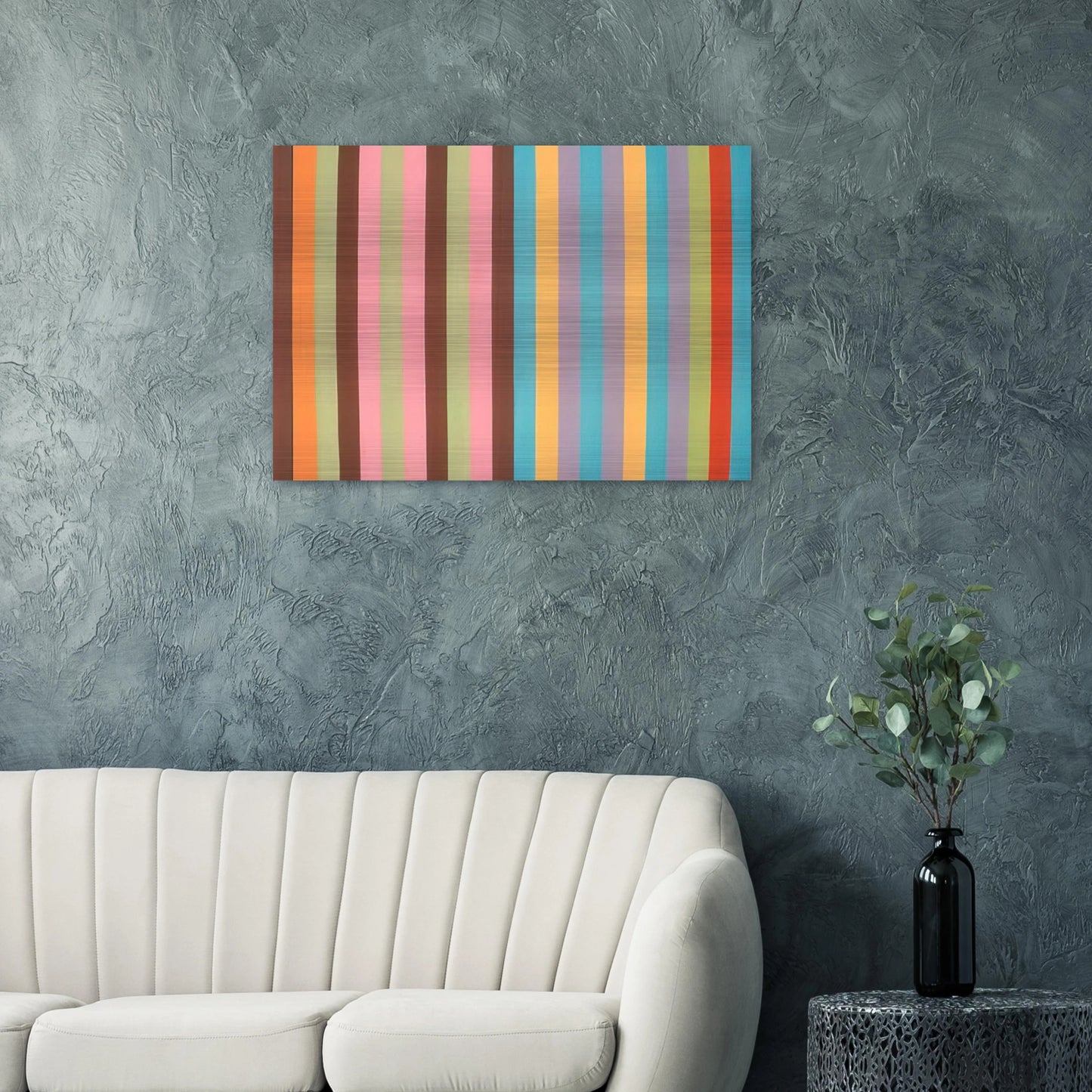 Boudoir Painting - 1965 - Gene Davis Brushed Aluminum Print - 70x100 cm / 28x40 inches | Gene Davis Aluminum Print | Gene Davis Prints