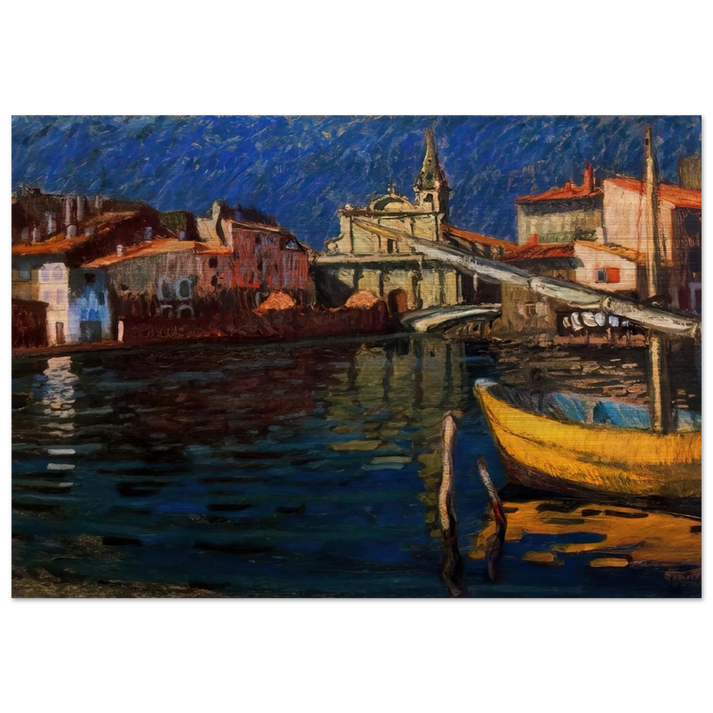 MARTIGUES - Raoul Dufy Brushed Aluminum Print - 70x100 cm / 28x40 inches | Raoul Dufy Aluminum Print | Raoul Dufy Prints