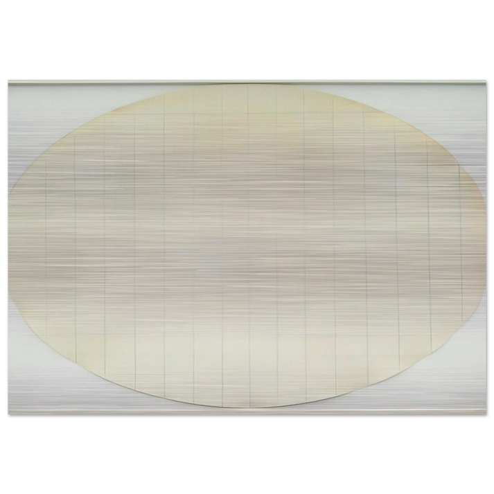 Eagle Turquoise 7H#4 - Robert Ryman Brushed Aluminum Print - 70x100 cm / 28x40 inches | Robert Ryman Aluminum Print | Robert Ryman Prints