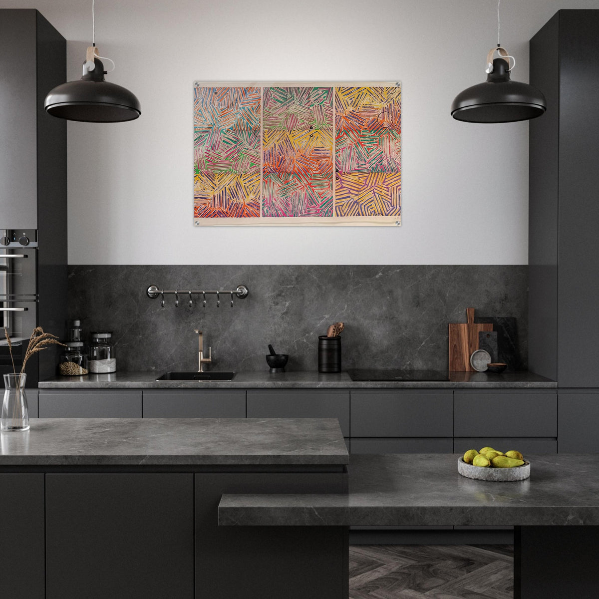 USUYUKI ULAE 227 - Jasper Johns Acrylic Print - 70x100 cm / 28x40″ inches