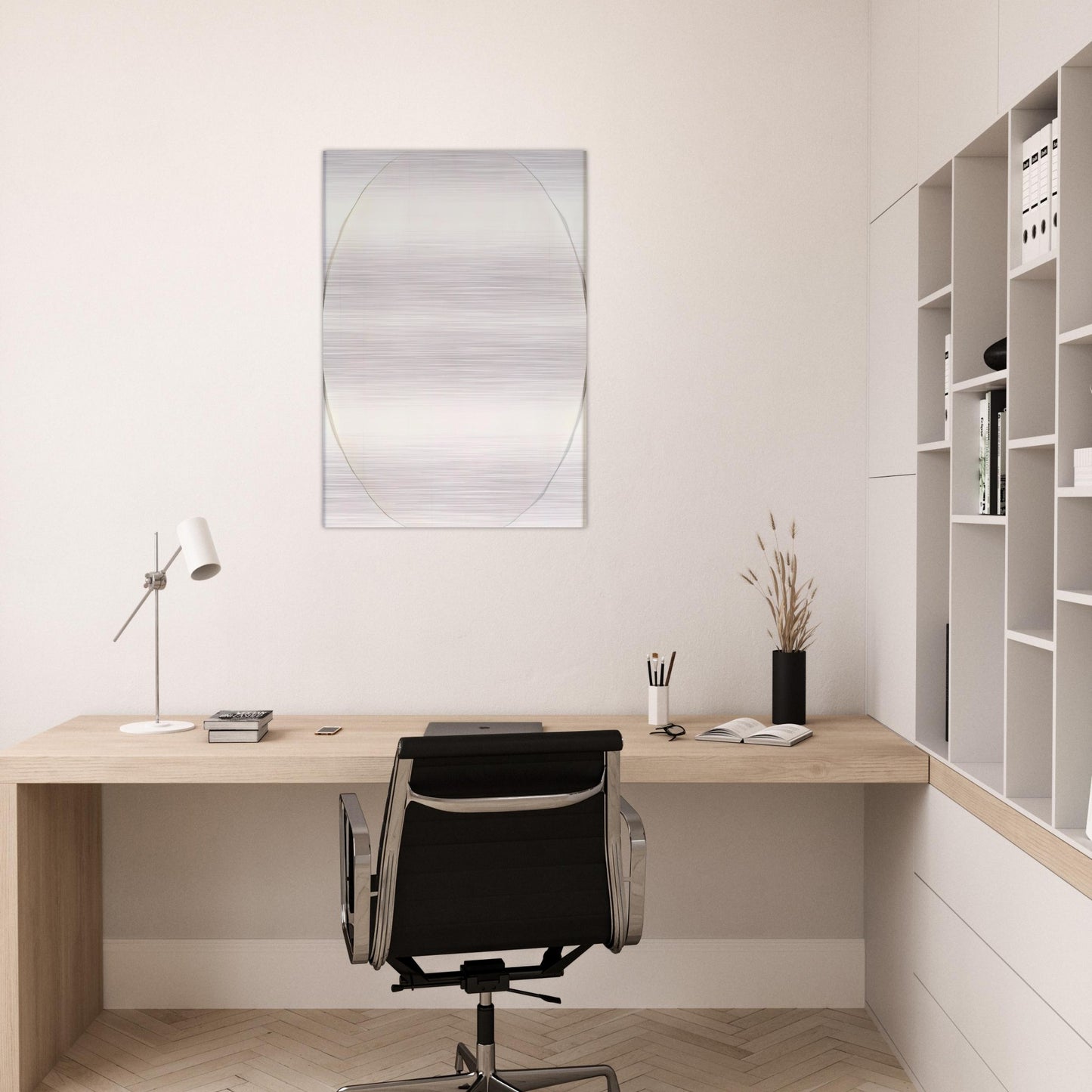 Koh-I-Noor 7H #1 - Robert Ryman Brushed Aluminum Print - 70x100 cm / 28x40 inches | Robert Ryman Aluminum Print | Robert Ryman Prints