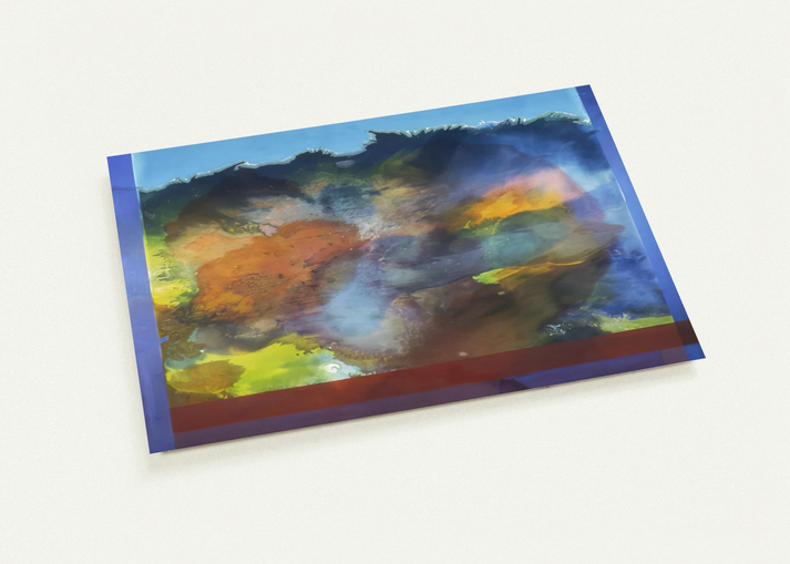 Ocean Unconscious - 1985 By Ronnie Landfield Pack of 10 Post Cards | Ronnie Landfield Post Cards | A6 (10.5 x 14.8 cm) - 4.1 x 5.8 inches