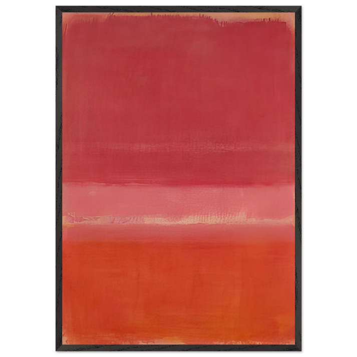 Untitled Red - 1956 - Mark Rothko 70x100 cm / 28x40 inches Framed Art Print – Black Wooden Frame