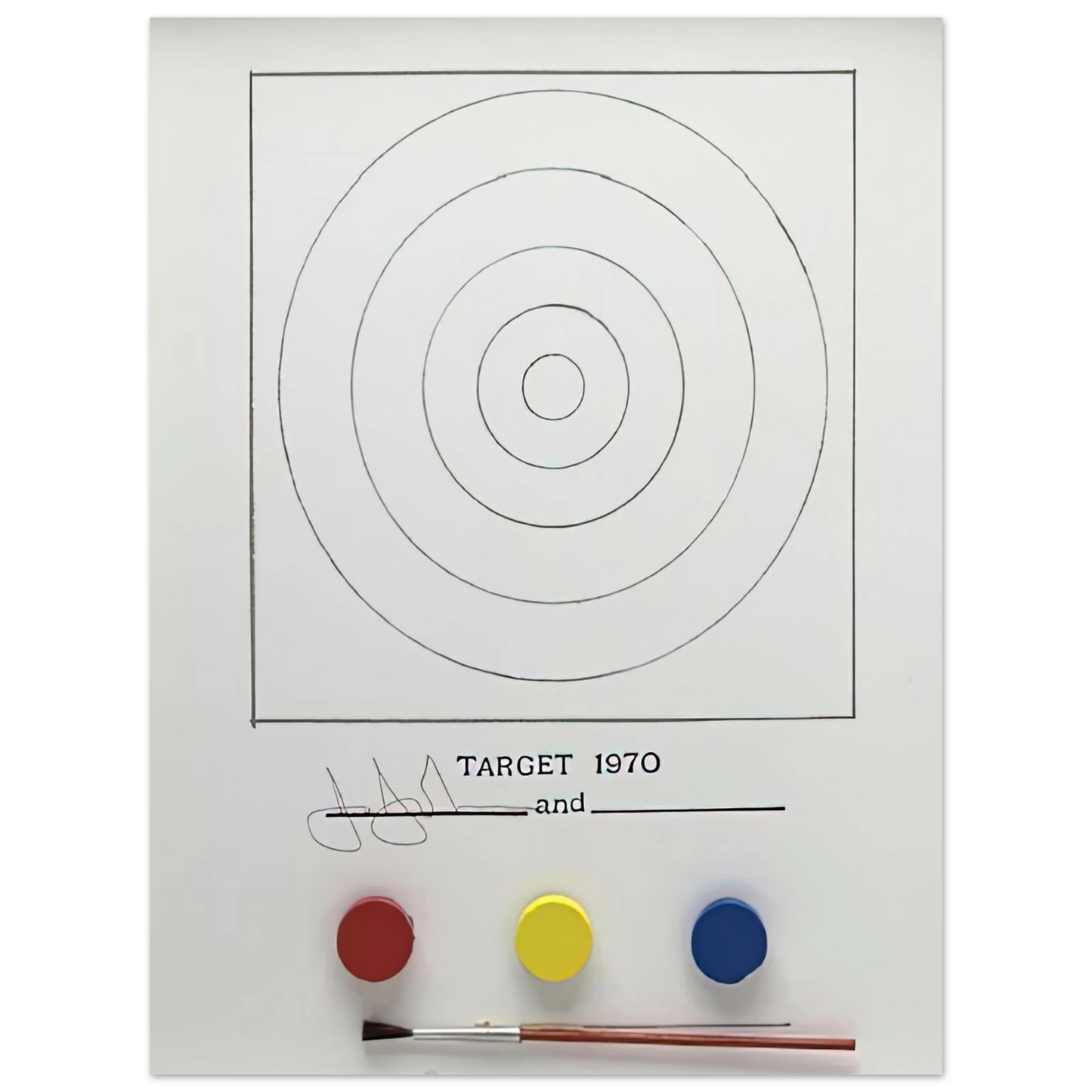 Jasper Johns - TARGET ULAE 89 75x100 cm / 30x40inches Fine Art Poster