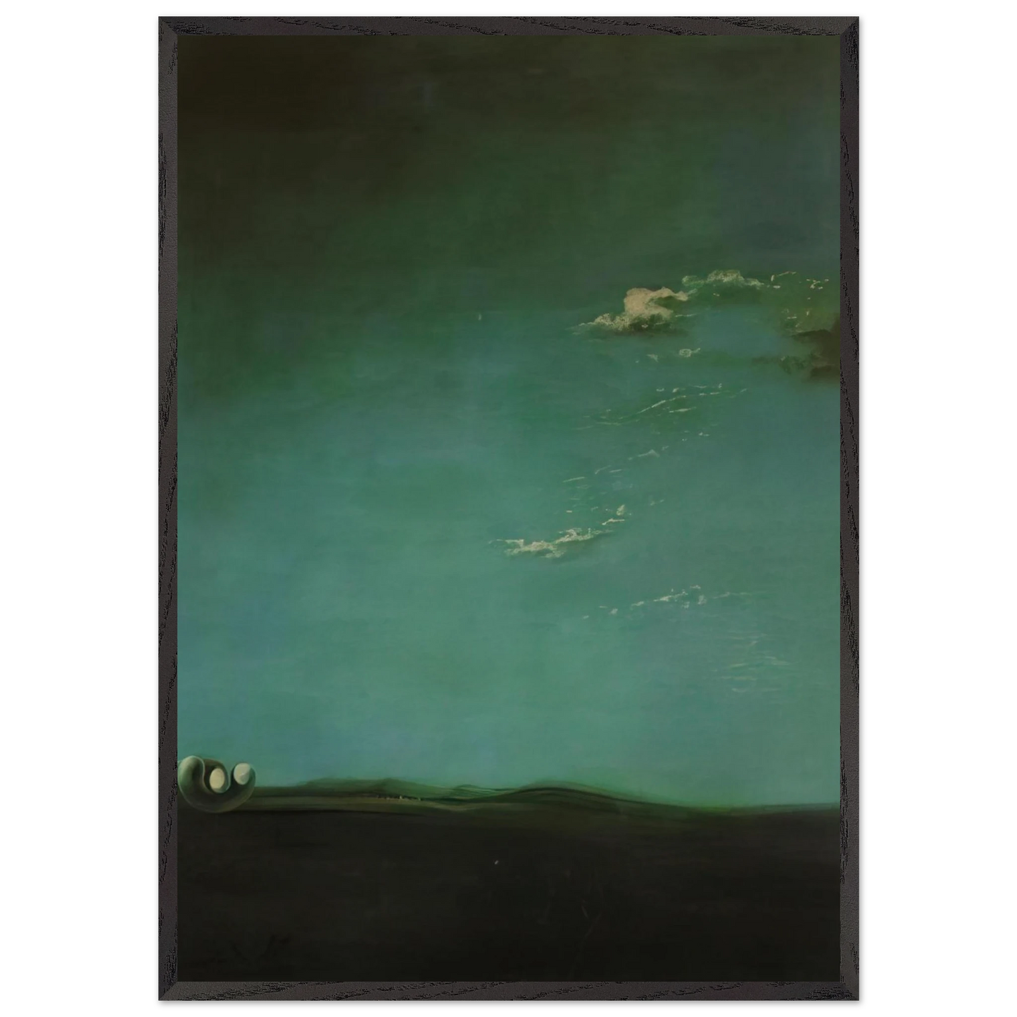 HYPNAGOGIC MONUMENT - Salvador Dali 70x100 cm / 28x40 inches Framed Art Print – Black Wooden Frame