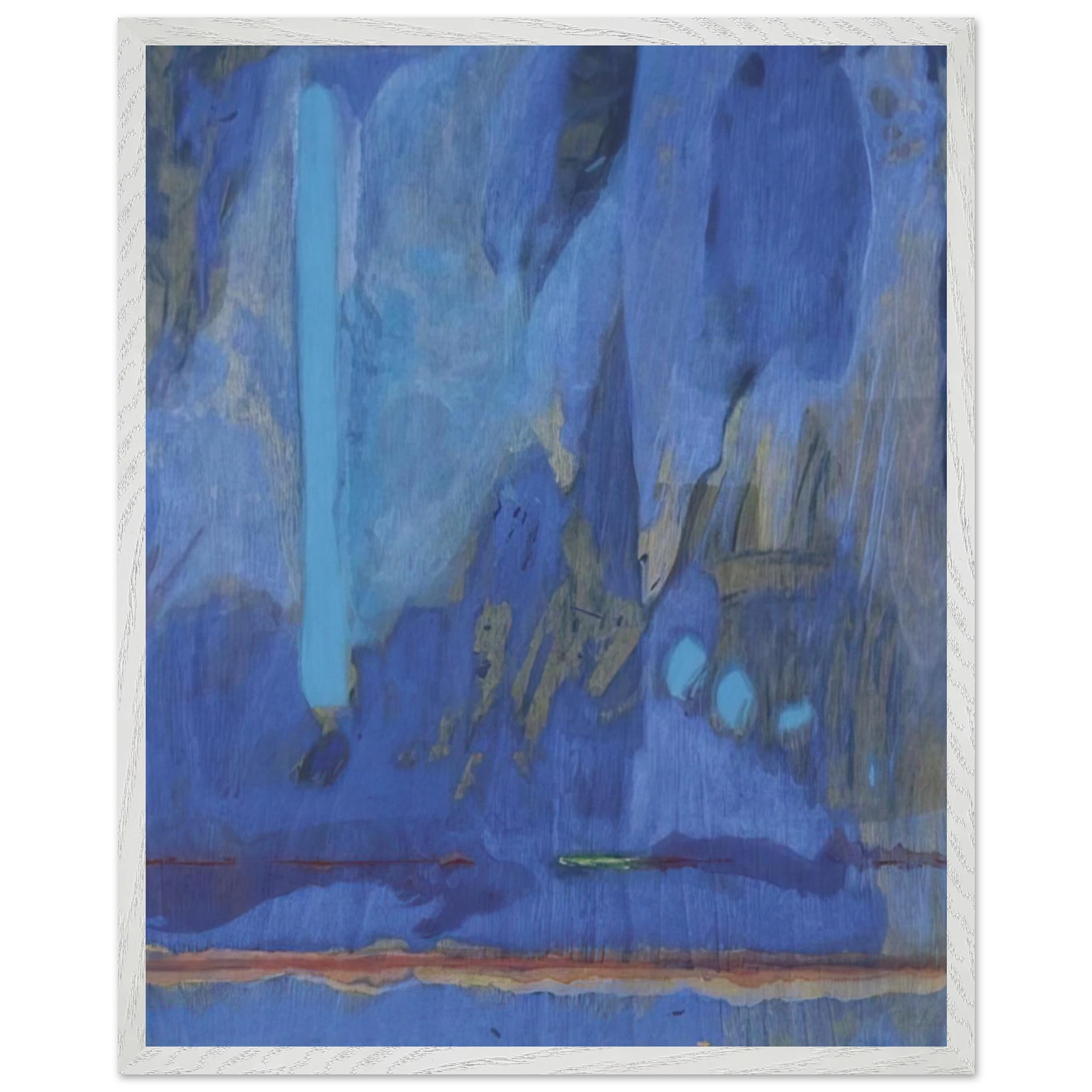 Helen Frankenthaler - Tales of Genji III - 1998 Wall art - A3 (29.7 x 42 cm) - Premium Wooden Framed Poster With Fine Art Paper-canvas - Wood frame