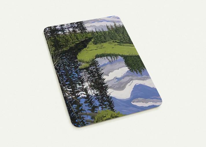 Illusory Flowage - 1996 By Neil Welliver Pack of 10 Post Cards | Neil Welliver Post Cards | A6 (10.5 x 14.8 cm) - 4.1 x 5.8 inches