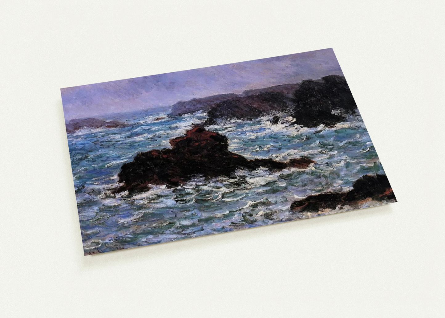 Belle-Ile, Rain Effect By claude monet Pack of 10 Post Cards | claude monet Post Cards | A6 (10.5 x 14.8 cm) - 4.1 x 5.8 inches