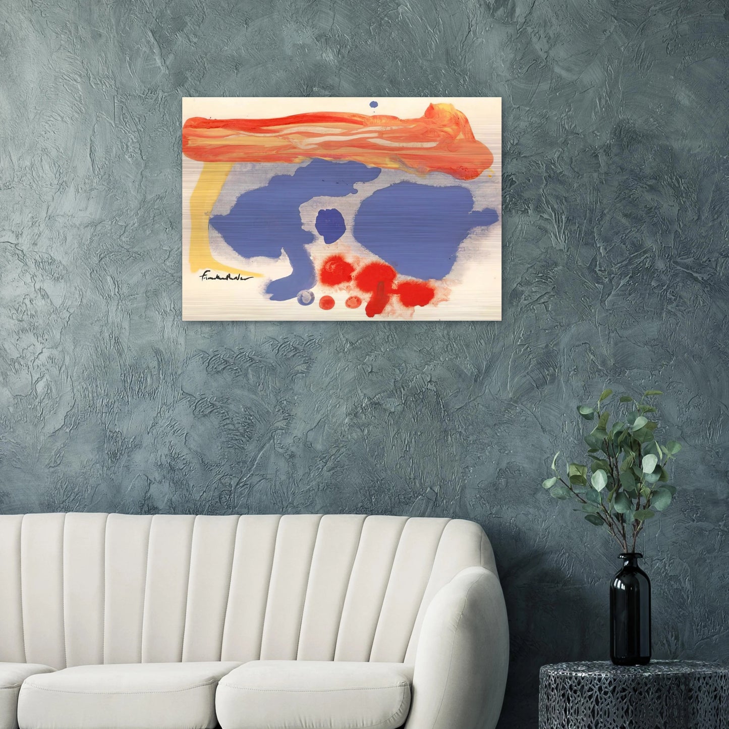 Summerscene, Provincetown - 1961 - Helen Frankenthaler Brushed Aluminum Print - 70x100 cm / 28x40 inches | Helen Frankenthaler Aluminum Print | Helen Frankenthaler Prints