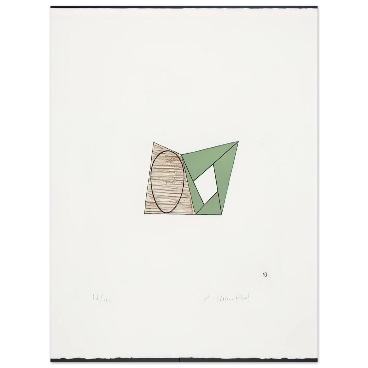 Robert Mangold - PAGES 10 1989 75x100 cm / 30x40inches Fine Art Poster