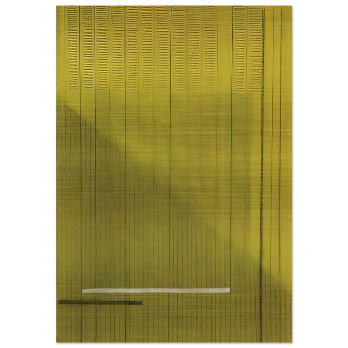 Grigio Giallo Gray and Yellow - 1966 - Bice Lazzari Brushed Aluminum Print - 70x100 cm / 28x40 inches | Bice Lazzari Aluminum Print | Bice Lazzari Prints