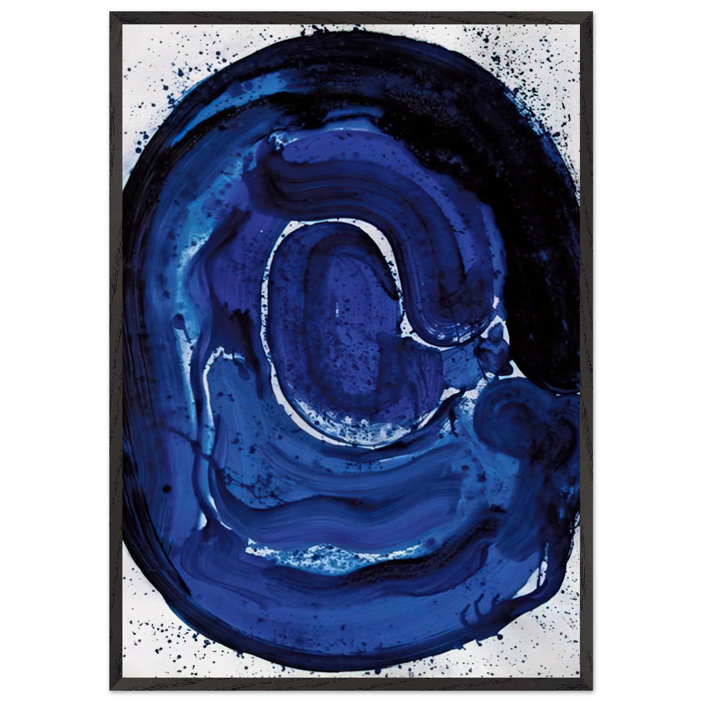 Untitled SF 84-045 - Sam Francis 70x100 cm / 28x40 inches Framed Art Print – Black Wooden Frame