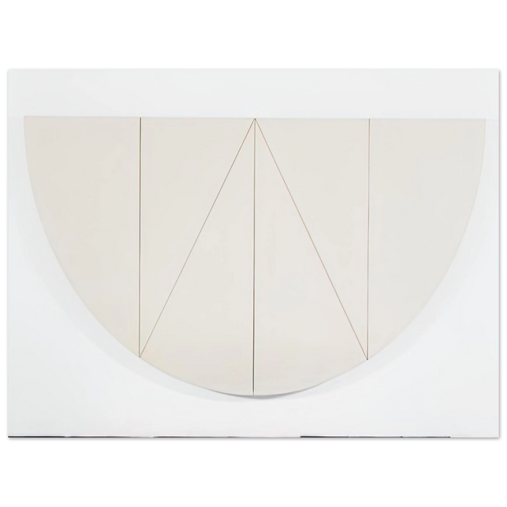 Robert Mangold - 1 2 MANILLA CURVED AREA 1967 75x100 cm / 30x40inches Fine Art Poster