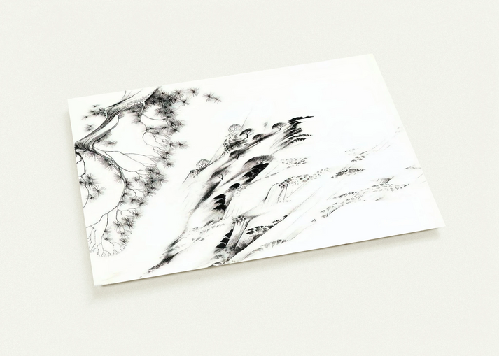 Hillside By Eyvind Earle Pack of 10 Post Cards | Eyvind Earle Post Cards | A6 (10.5 x 14.8 cm) - 4.1 x 5.8 inches