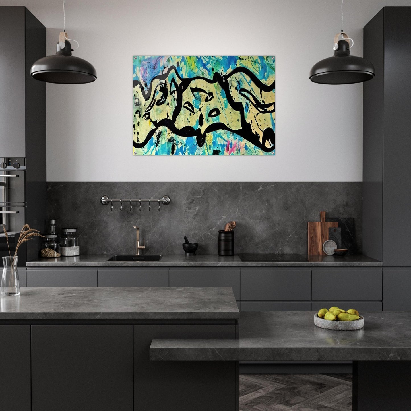 Untitled Variant F - Sam Francis Acrylic Print - 70x100 cm / 28x40″ inches | Sam Francis Wall Art | Sam Francis Prints